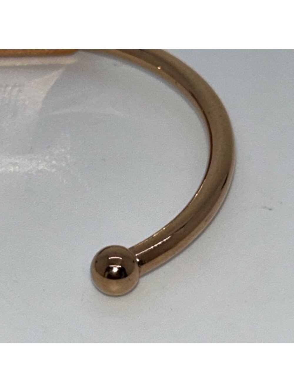 Druzy Quartz Cuff Bracelet Rose Gold-tone by Kinsley Armelle - Picture 7 of 12